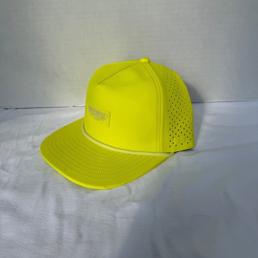 Melin Coronado Hydro Links Collection Hat Mens SM Neon Yellow Rope Snapback